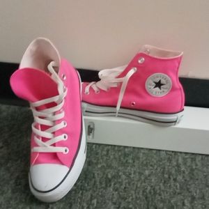 Pink Hightop Chuck Taylors